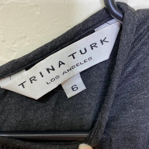 Trina Turk Silk Cap Sleeve Dress - Picture 3 of 4